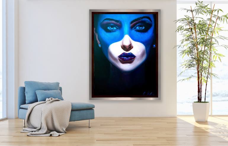 Original Abstract Expressionism Time Painting by Kinga Sokol