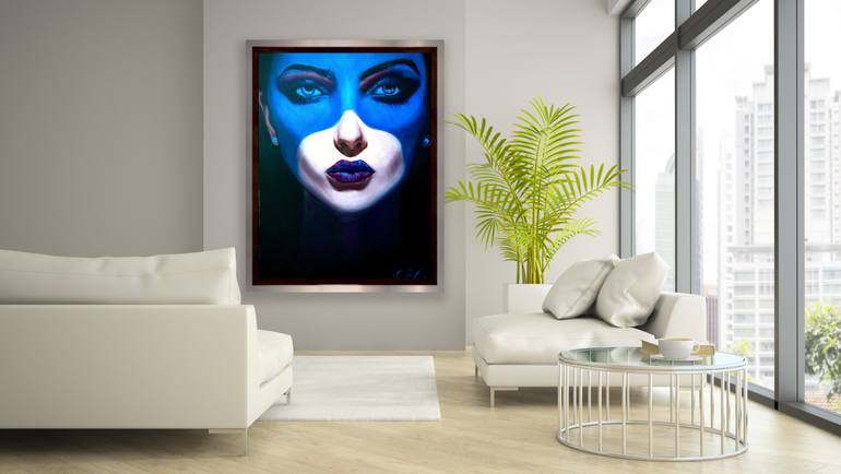 Original Abstract Expressionism Time Painting by Kinga Sokol