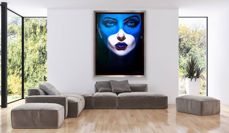 Original Abstract Expressionism Time Painting by Kinga Sokol