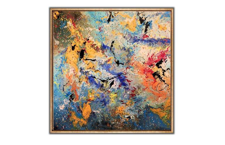 Original Abstract Expressionism Abstract Painting by Felix Guenther