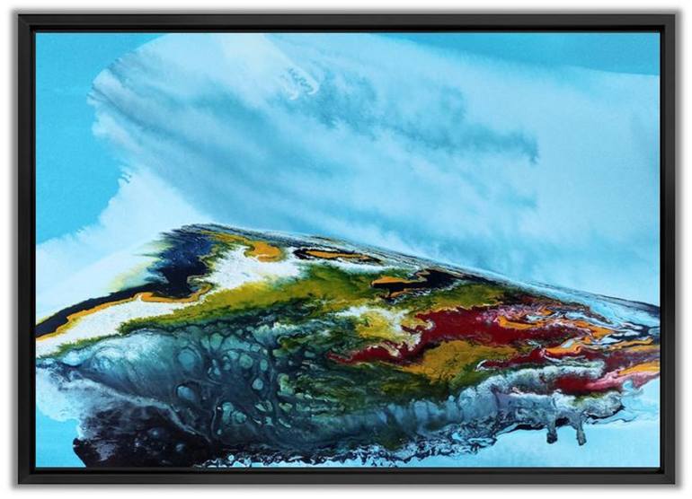 Original Abstract Landscape Painting by Felix Guenther