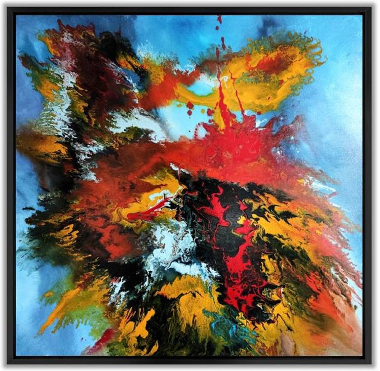 Original Abstract Expressionism Abstract Painting by Felix Guenther