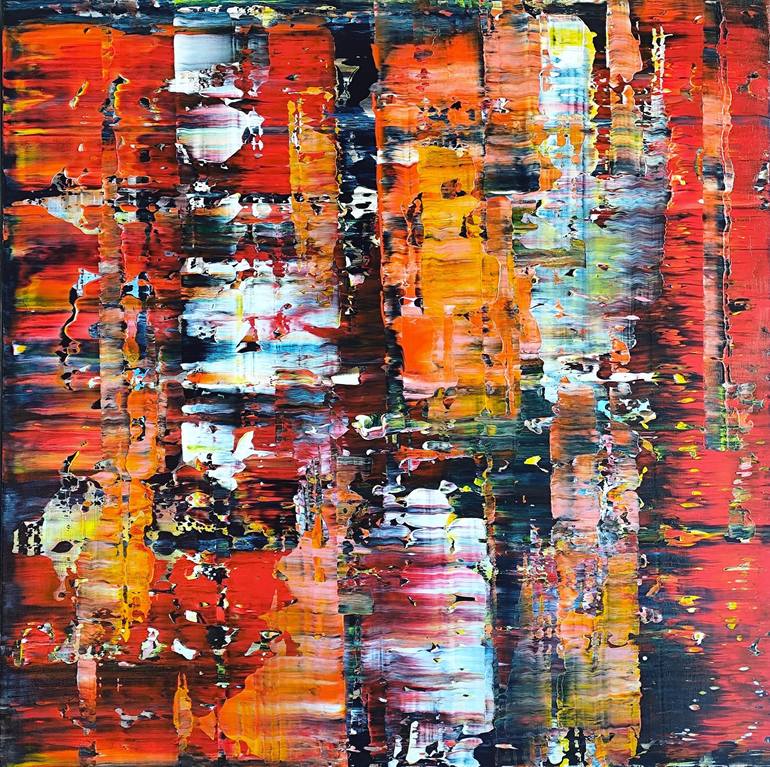 Original Abstract Painting by Felix Guenther | Abstract Art on Canvas | Making the best of every day