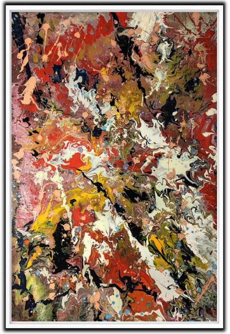 Original Abstract Expressionism Abstract Painting by Felix Guenther