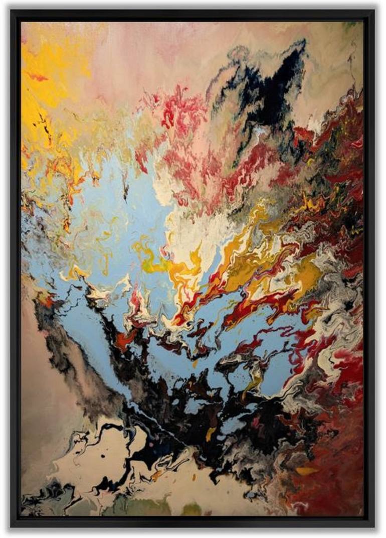 Original Abstract Expressionism Abstract Painting by Felix Guenther