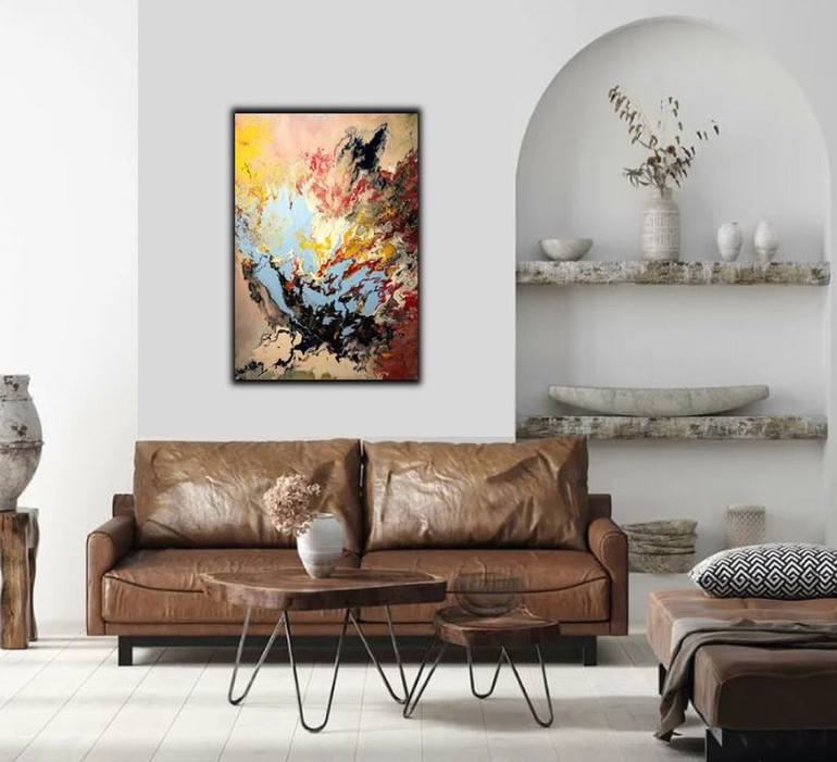Original Abstract Expressionism Abstract Painting by Felix Guenther