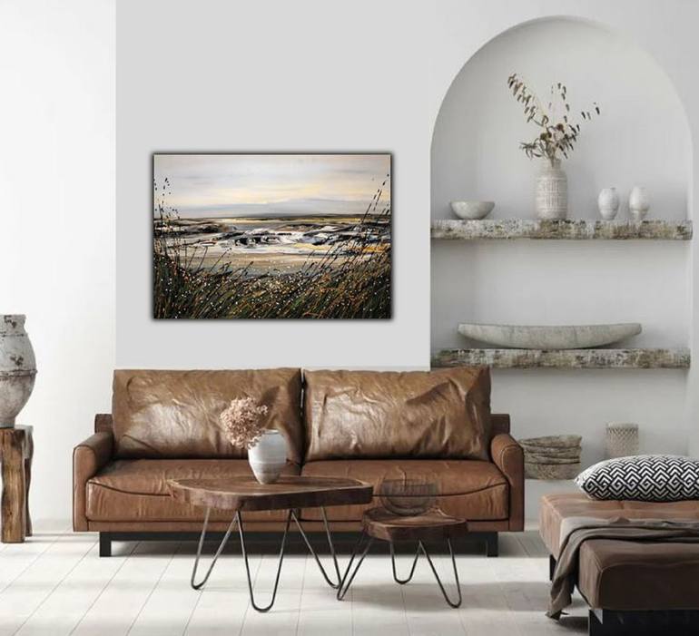 Original Abstract Landscape Painting by Felix Guenther