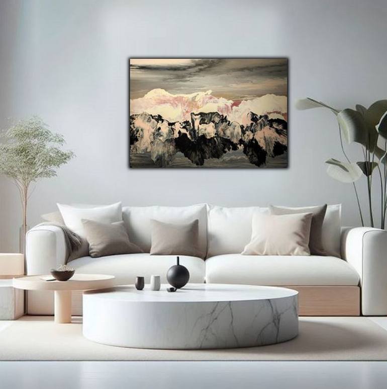 Original Abstract Landscape Painting by Felix Guenther