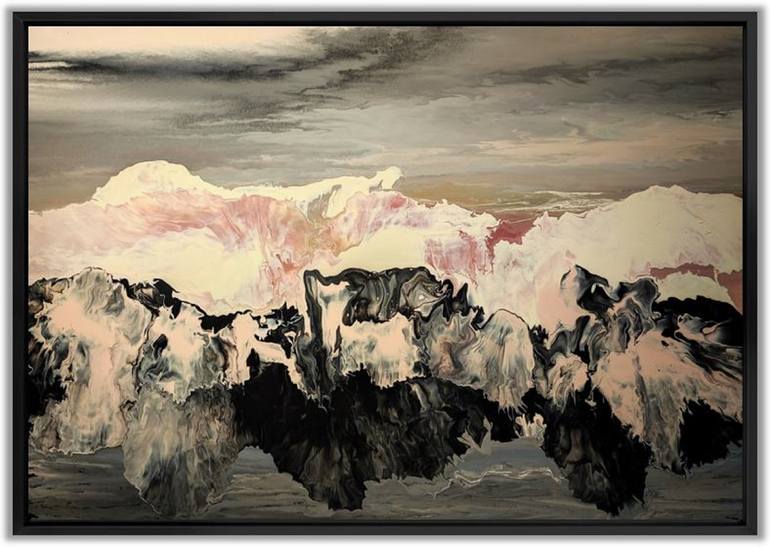 Original Abstract Landscape Painting by Felix Guenther