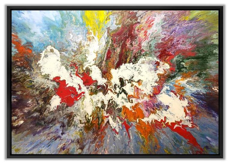 Original Abstract Expressionism Abstract Painting by Felix Guenther