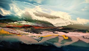 Original Abstract Landscape Paintings by Felix Guenther