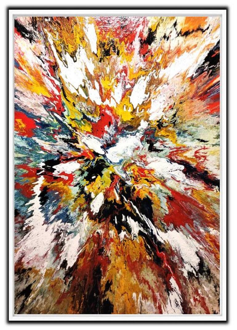 Original Abstract Expressionism Abstract Painting by Felix Guenther