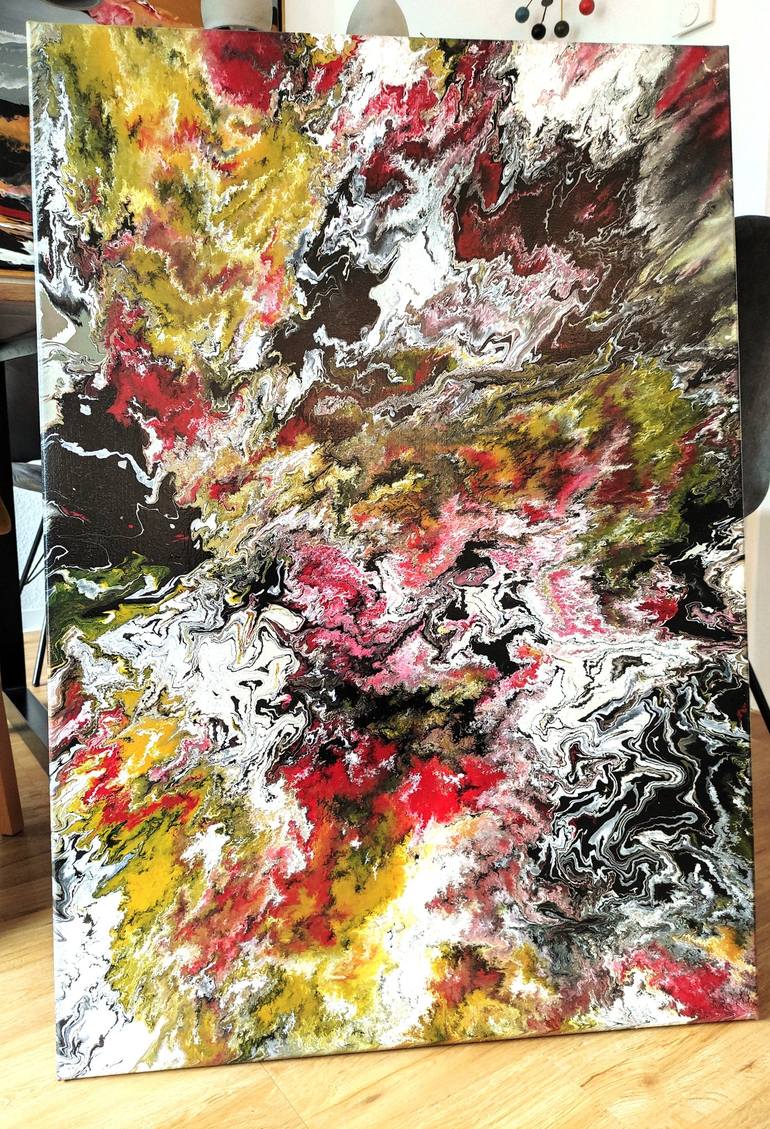 Original Abstract Expressionism Abstract Painting by Felix Guenther