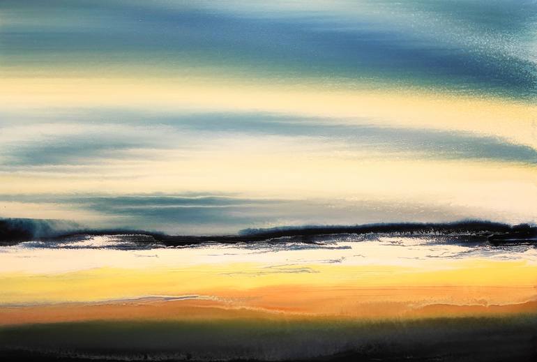 Original Abstract Landscape Painting by Felix Guenther