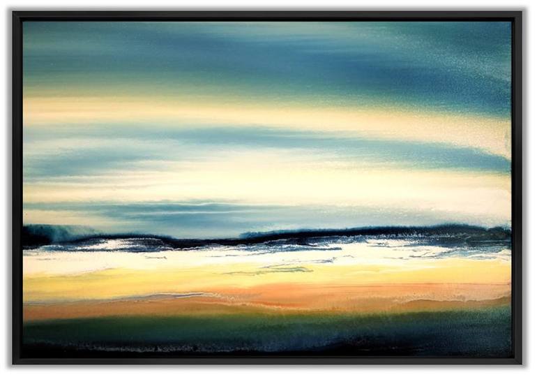 Original Abstract Landscape Painting by Felix Guenther