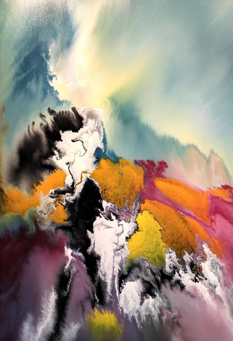 Original Abstract Nature Painting by Felix Guenther