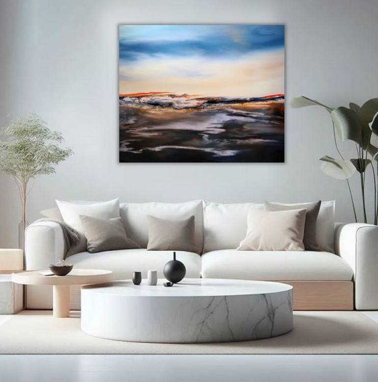 Original Abstract Landscape Painting by Felix Guenther