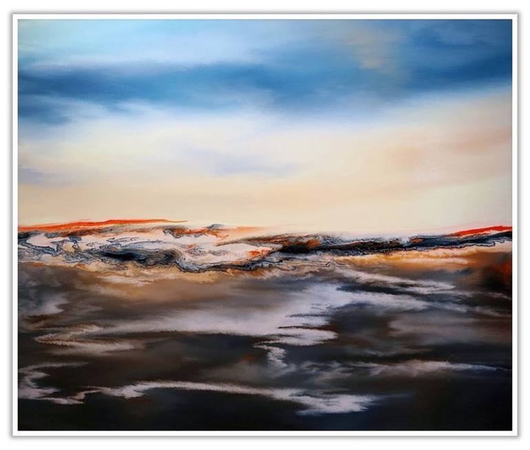 Original Abstract Landscape Painting by Felix Guenther