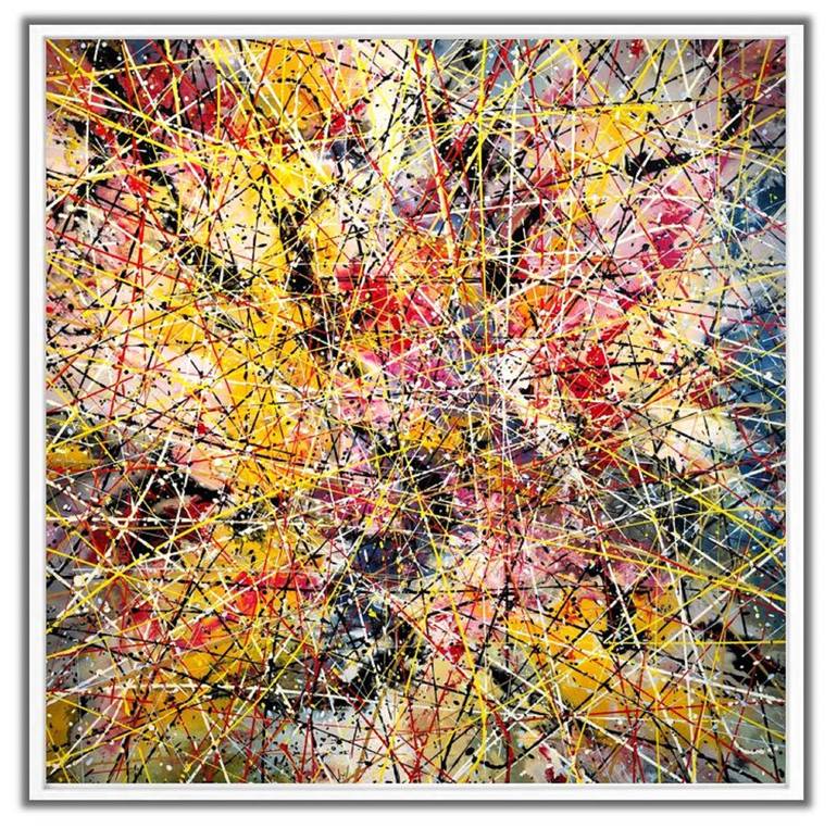 Original Abstract Expressionism Abstract Painting by Felix Guenther