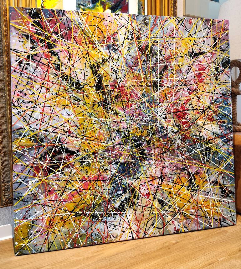 Original Abstract Expressionism Abstract Painting by Felix Guenther