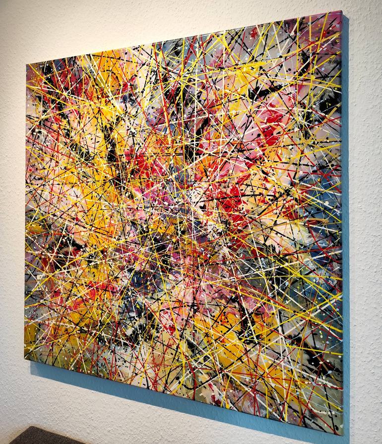 Original Abstract Expressionism Abstract Painting by Felix Guenther