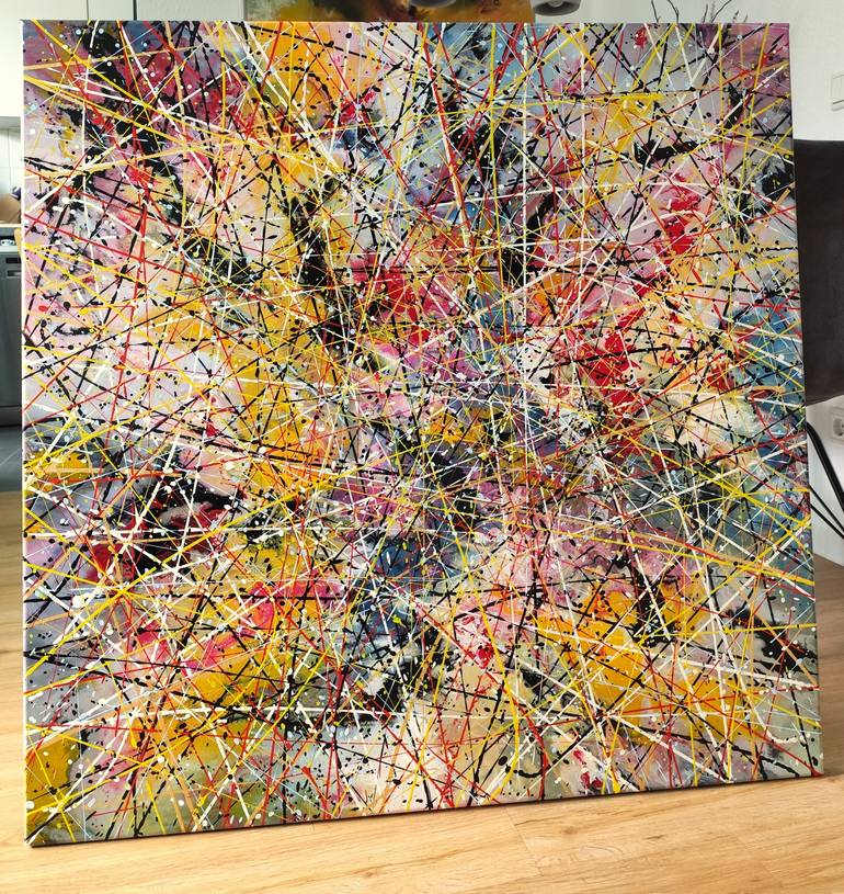 Original Abstract Expressionism Abstract Painting by Felix Guenther