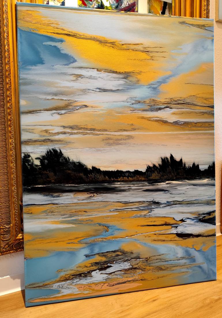 Original Abstract Landscape Painting by Felix Guenther