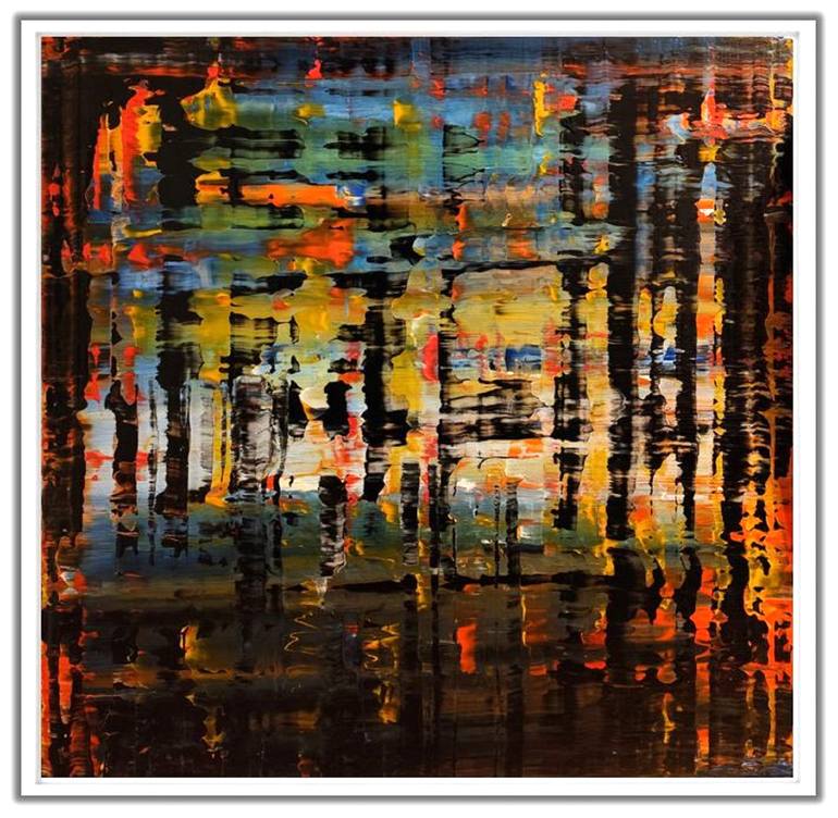 Original Abstract Expressionism Abstract Painting by Felix Guenther