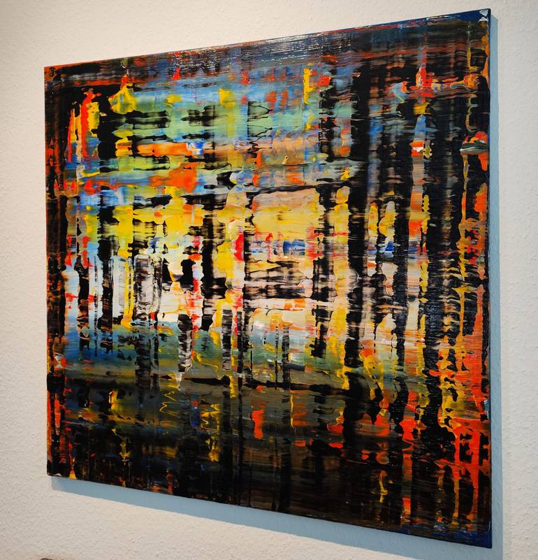 Original Abstract Expressionism Abstract Painting by Felix Guenther