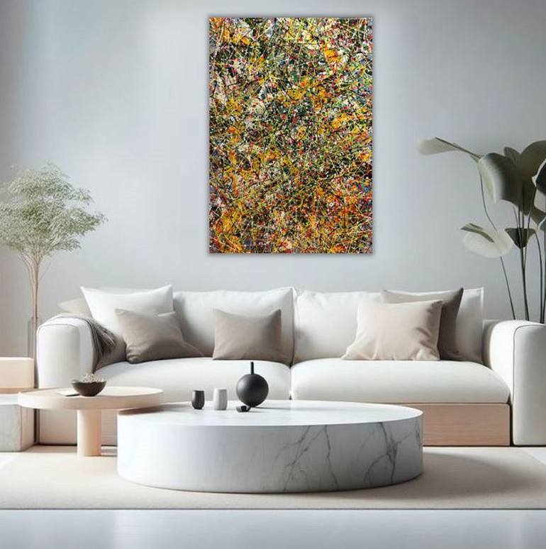 Original Abstract Expressionism Abstract Painting by Felix Guenther