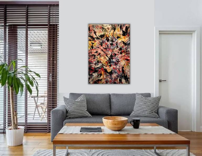 Original Abstract Expressionism Abstract Painting by Felix Guenther