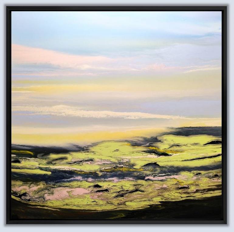 Original Abstract Landscape Painting by Felix Guenther