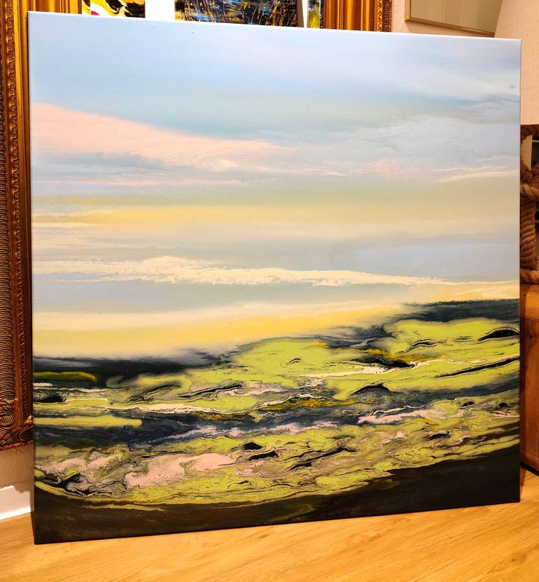 Original Abstract Landscape Painting by Felix Guenther