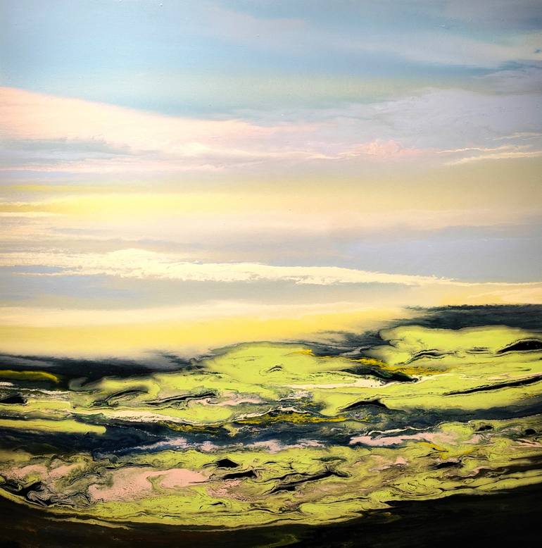 Original Abstract Landscape Painting by Felix Guenther