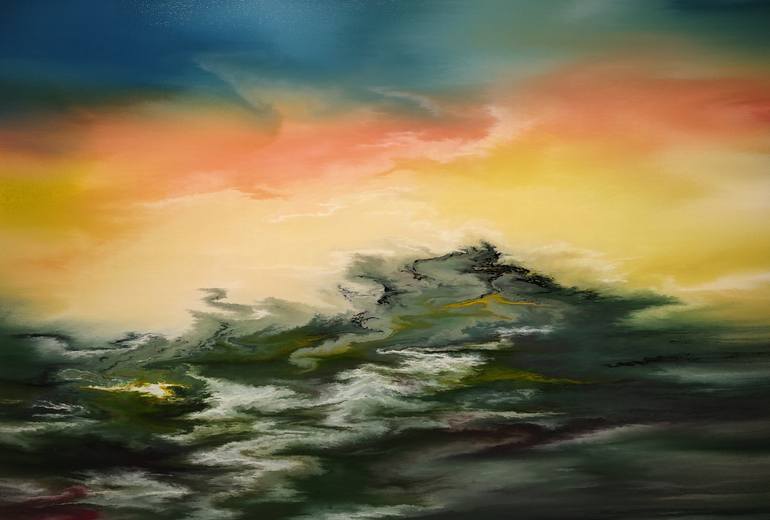 Original Abstract Nature Painting by Felix Guenther