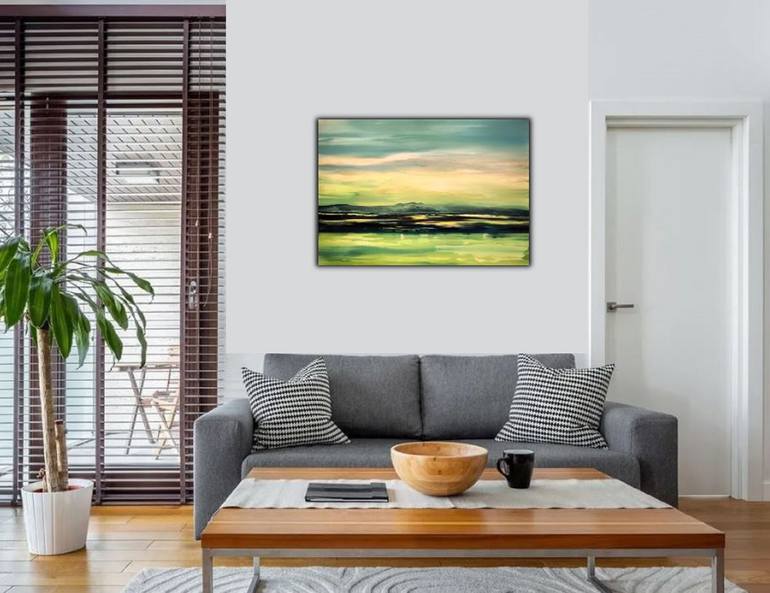 Original Abstract Landscape Painting by Felix Guenther