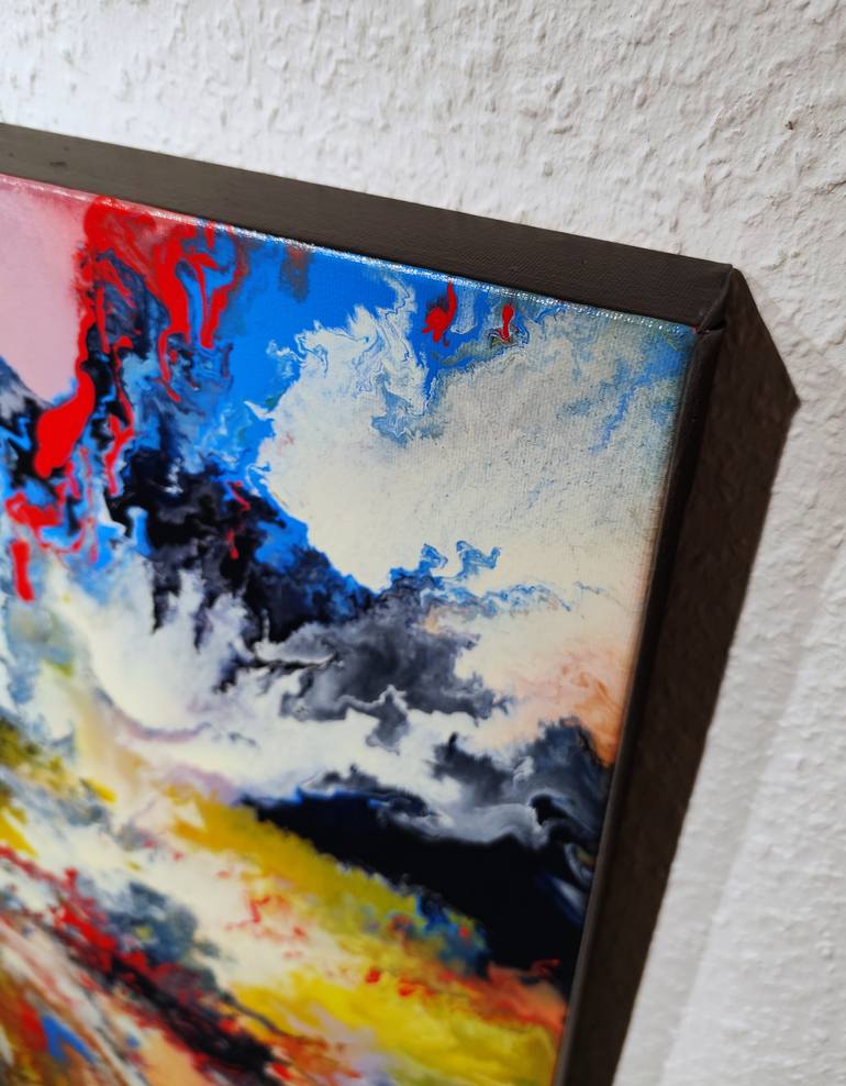 Original Abstract Expressionism Abstract Painting by Felix Guenther