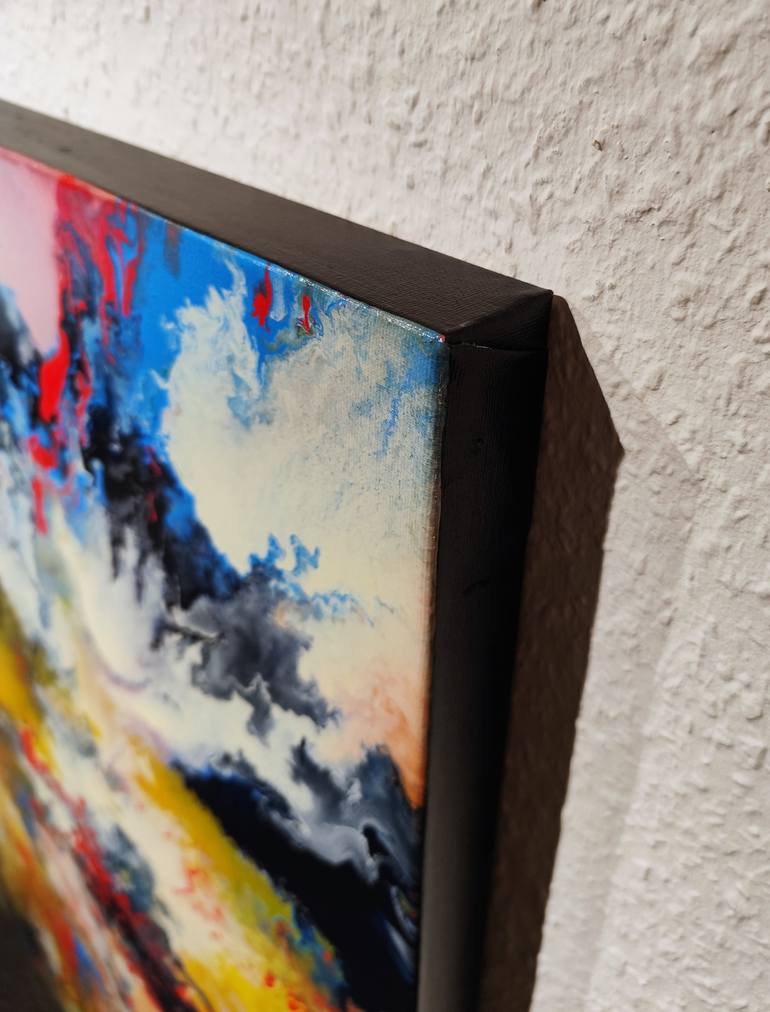 Original Abstract Expressionism Abstract Painting by Felix Guenther