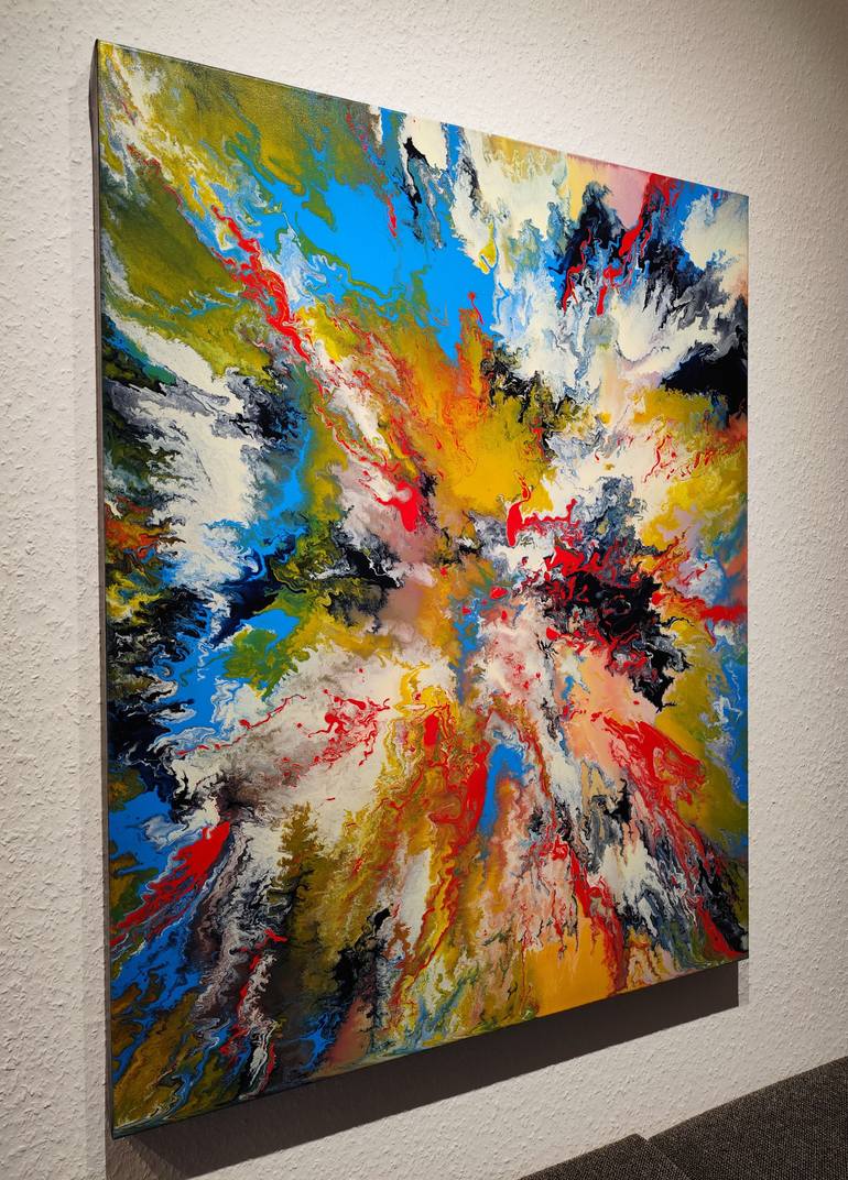 Original Abstract Expressionism Abstract Painting by Felix Guenther