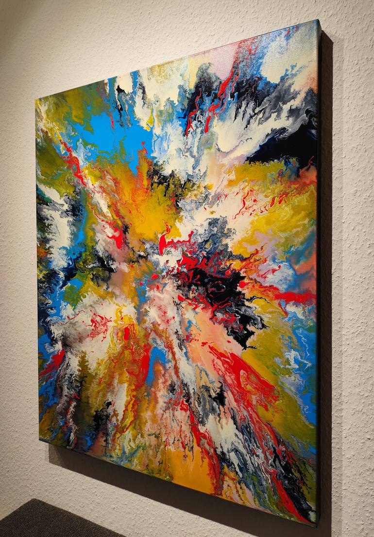 Original Abstract Expressionism Abstract Painting by Felix Guenther