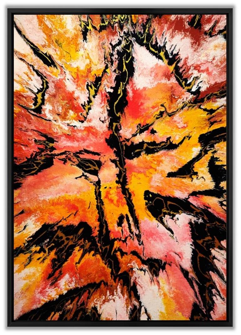 Original Abstract Expressionism Abstract Painting by Felix Guenther