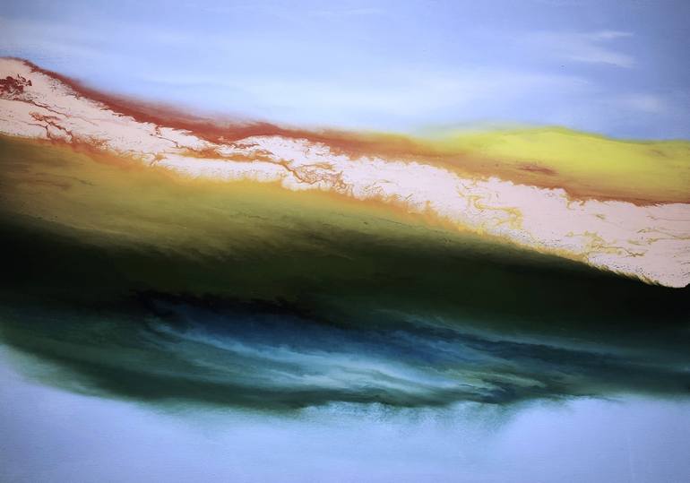 Original Nature Painting by Felix Guenther | Abstract Art on Canvas | Colors are the smile of nature