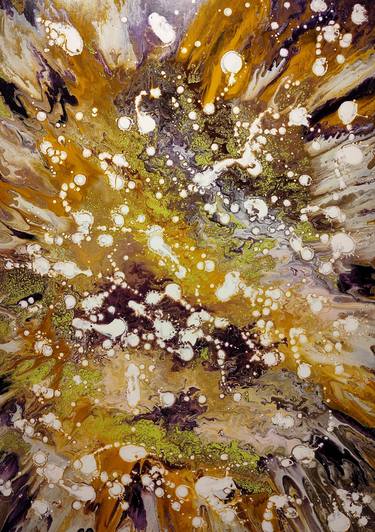 Original Abstract Expressionism Abstract Painting by Felix Guenther