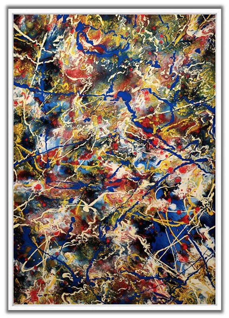 Original Abstract Expressionism Abstract Painting by Felix Guenther