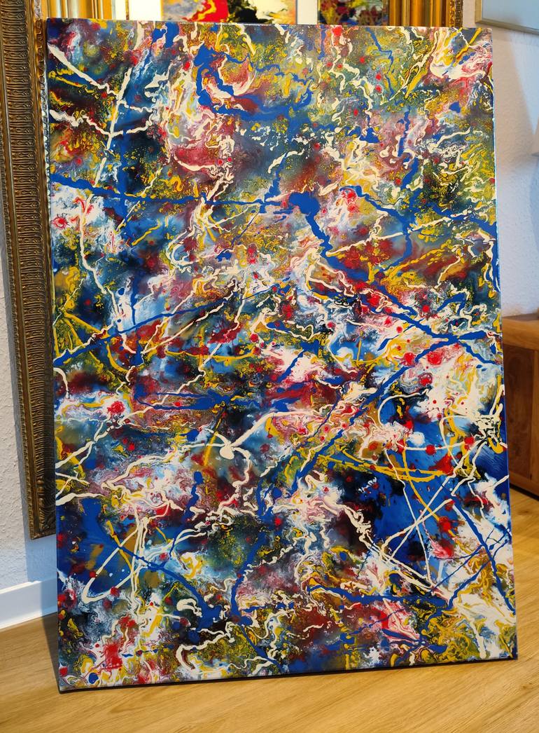 Original Abstract Expressionism Abstract Painting by Felix Guenther
