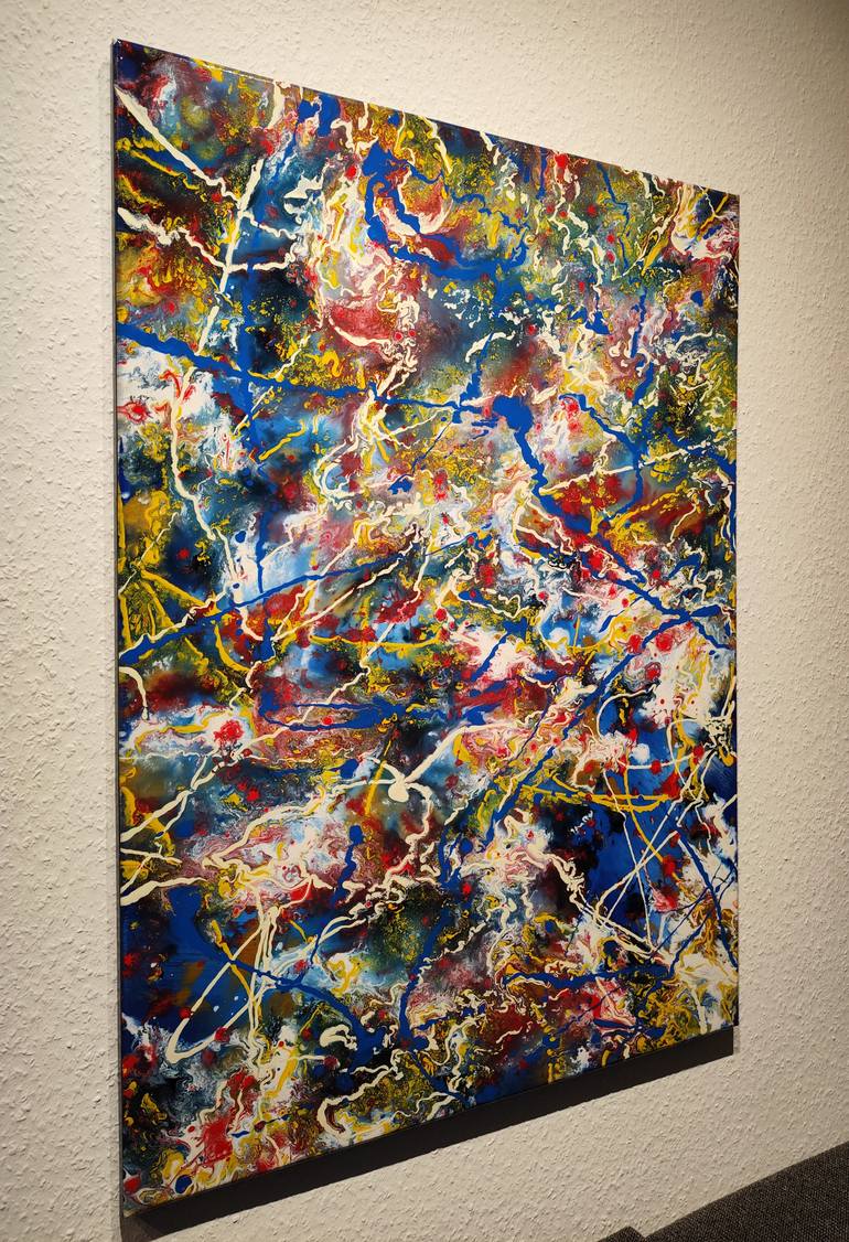 Original Abstract Expressionism Abstract Painting by Felix Guenther