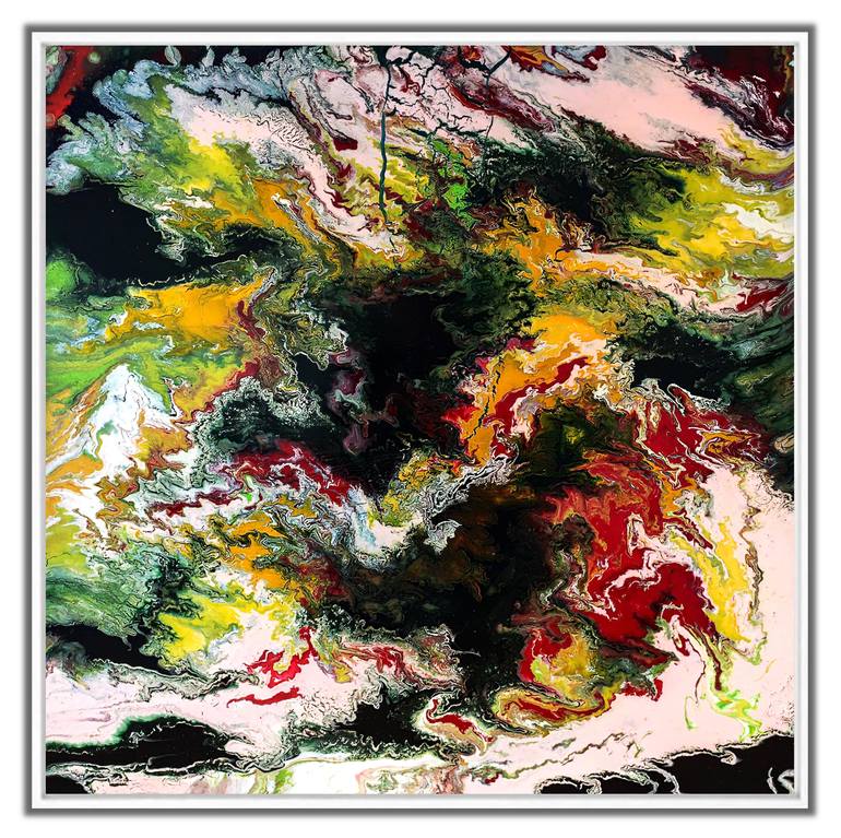 Original Abstract Expressionism Abstract Painting by Felix Guenther