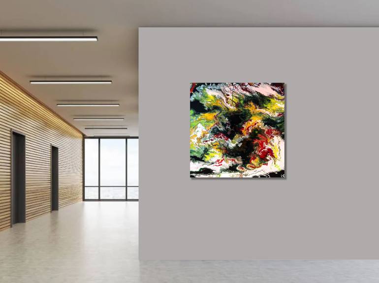 Original Abstract Expressionism Abstract Painting by Felix Guenther