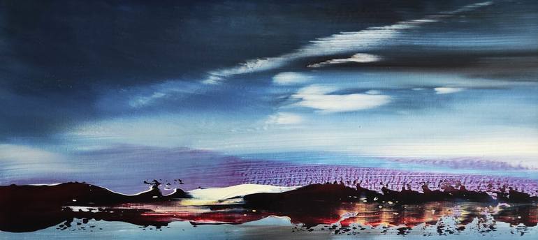 Original Abstract Landscape Painting by Felix Guenther