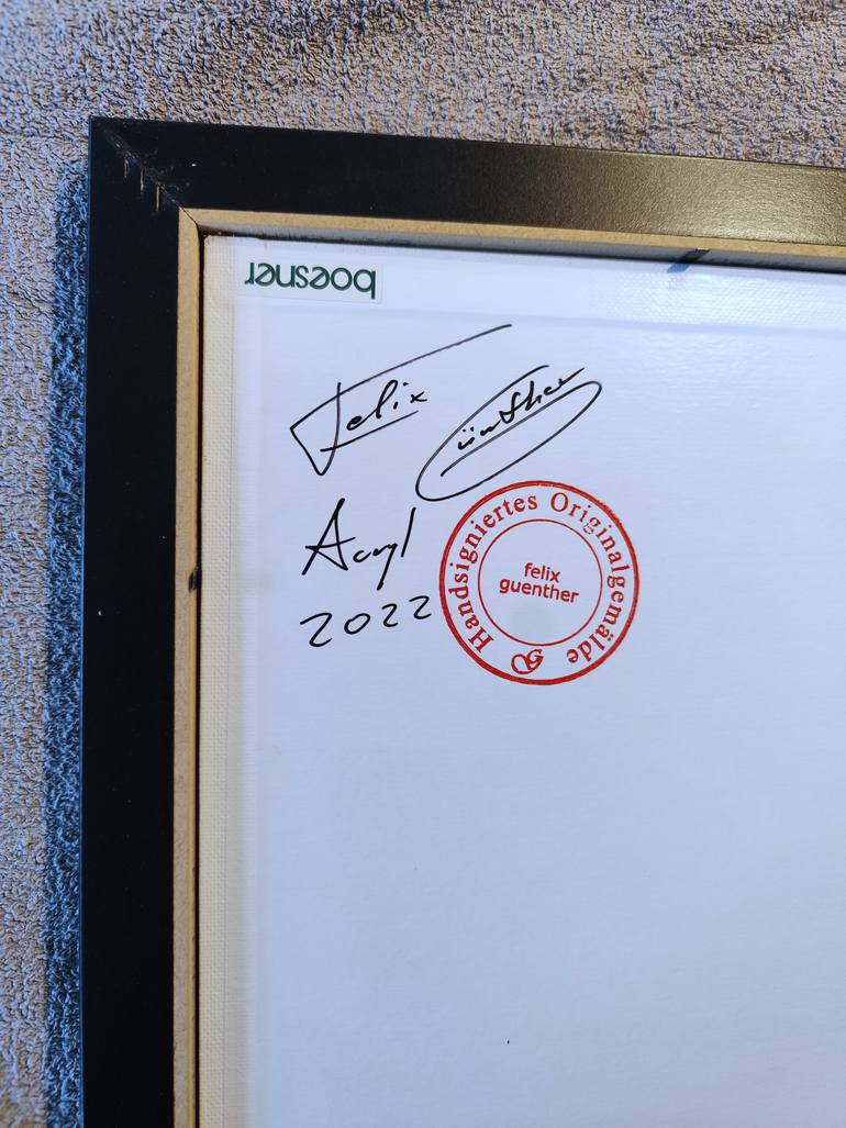 Original Abstract Landscape Painting by Felix Guenther